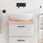 vidaXL Encimera de baño madera maciza sin tratar 40x40x(2-6) cm vidaXL Encimera de baño madera maciza sin tratar 40x40x(2-6) cm