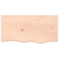 vidaXL Encimera de baño madera maciza sin tratar 80x40x(2-6) cm vidaXL Encimera de baño madera maciza sin tratar 80x40x(2-6) cm