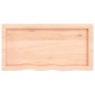 vidaXL Encimera de baño madera maciza sin tratar 80x40x(2-6) cm vidaXL Encimera de baño madera maciza sin tratar 80x40x(2-6) cm