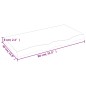 vidaXL Encimera de baño madera maciza sin tratar 80x40x(2-6) cm vidaXL Encimera de baño madera maciza sin tratar 80x40x(2-6) cm