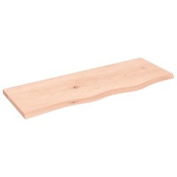 vidaXL Encimera de baño madera maciza sin tratar 80x30x2 cm