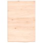vidaXL Encimera de baño madera maciza sin tratar 40x60x(2-4) cm vidaXL Encimera de baño madera maciza sin tratar 40x60x(2-4) cm