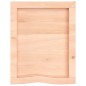 vidaXL Encimera de baño madera maciza sin tratar 40x50x(2-6) cm vidaXL Encimera de baño madera maciza sin tratar 40x50x(2-6) cm
