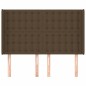 vidaXL Cabecero con orejas de tela gris claro 147x16x118/128 cm
