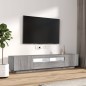 vidaXL Set muebles TV con LEDs 2 pzas madera contrachapada gris Sonoma