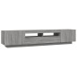 vidaXL Set muebles TV con LEDs 2 pzas madera contrachapada gris Sonoma