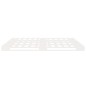vidaXL Estructura de cama madera maciza de pino blanco 140x200 cm