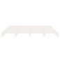 vidaXL Estructura de cama madera maciza de pino blanco 150x200 cm vidaXL Estructura de cama madera maciza de pino blanco 150x200 cm