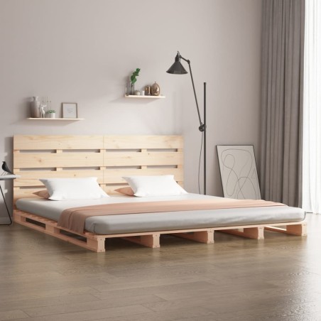 vidaXL Estructura de cama de madera maciza de pino 200x200 cm