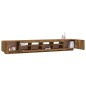 vidaXL Set de muebles TV con LEDS 3 pzas contrachapada roble ahumado vidaXL Set de muebles TV con LEDS 3 pzas contrachapada roble ahumado
