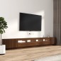 vidaXL Set muebles TV con LED 3 pzas madera contrachapada roble marrón vidaXL Set muebles TV con LED 3 pzas madera contrachapada roble marrón
