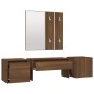 vidaXL Set de muebles de recibidor madera contrachapada roble marrón vidaXL Set de muebles de recibidor madera contrachapada roble marrón