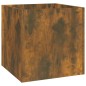 vidaXL Set de muebles de recibidor madera contrachapada roble ahumado