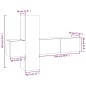 vidaXL Set de muebles para TV 3 pzas madera contrachapada gris Sonoma