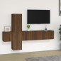 vidaXL Set de muebles para TV 5 pzas madera contrachapada roble marrón vidaXL Set de muebles para TV 5 pzas madera contrachapada roble marrón