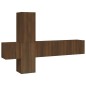 vidaXL Set de muebles para TV 5 pzas madera contrachapada roble marrón vidaXL Set de muebles para TV 5 pzas madera contrachapada roble marrón