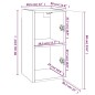 vidaXL Mueble TV 4 uds madera contrachapada roble ahumado 30,5x30x60cm vidaXL Mueble TV 4 uds madera contrachapada roble ahumado 30,5x30x60cm