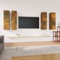 vidaXL Muebles de TV 4 uds madera contrachapada ahumado 30,5x30x110cm