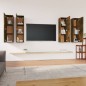 vidaXL Muebles de TV 4 uds madera contrachapada ahumado 30,5x30x110cm