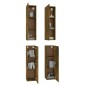 vidaXL Muebles de TV 4 uds madera contrachapada ahumado 30,5x30x110cm