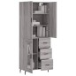 vidaXL Aparador alto madera contrachapada gris sonoma 69,5x34x180 cm vidaXL Aparador alto madera contrachapada gris sonoma 69,5x34x180 cm