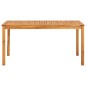 vidaXL Set comedor de jardín 3 pzas y cojines madera maciza de acacia