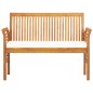 vidaXL Set comedor de jardín 3 pzas y cojines madera maciza de acacia