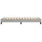 vidaXL Estructura de cama box spring tela gris claro 90x190 cm