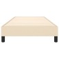 vidaXL Estructura de cama box spring tela color crema 90x190 cm vidaXL Estructura de cama box spring tela color crema 90x190 cm