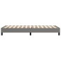 vidaXL Estructura de cama box spring tela gris oscuro 80x200 cm