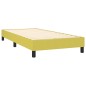 vidaXL Estructura de cama box spring tela verde 90x190 cm