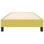 vidaXL Estructura de cama box spring tela verde 90x190 cm