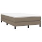vidaXL Estructura de cama box spring tela gris taupe 120x200 cm vidaXL Estructura de cama box spring tela gris taupe 120x200 cm