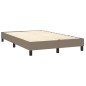 vidaXL Estructura de cama box spring tela gris taupe 120x200 cm vidaXL Estructura de cama box spring tela gris taupe 120x200 cm