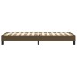 vidaXL Estructura de cama box spring tela marrón 100x200 cm vidaXL Estructura de cama box spring tela marrón 100x200 cm
