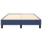 vidaXL Estructura de cama box spring tela azul 120x200 cm