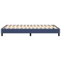 vidaXL Estructura de cama box spring tela azul 120x200 cm