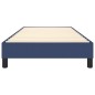 vidaXL Estructura de cama box spring tela azul 80x200 cm