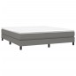 vidaXL Estructura de cama box spring tela gris oscuro 160x200 cm vidaXL Estructura de cama box spring tela gris oscuro 160x200 cm