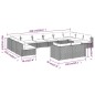 vidaXL Set de muebles de jardín 12 pzas cojines ratán sintético negro vidaXL Set de muebles de jardín 12 pzas cojines ratán sintético negro