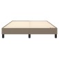 vidaXL Estructura de cama box spring tela gris taupe 140x190 cm