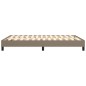 vidaXL Estructura de cama box spring tela gris taupe 140x190 cm