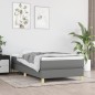 vidaXL Estructura de cama box spring tela gris oscuro 80x200 cm