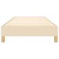 vidaXL Estructura de cama box spring tela color crema 80x200 cm vidaXL Estructura de cama box spring tela color crema 80x200 cm