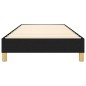 vidaXL Estructura de cama box spring tela negro 100x200 cm
