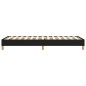 vidaXL Estructura de cama box spring tela negro 100x200 cm