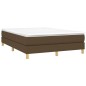 vidaXL Estructura de cama box spring tela marrón 140x190 cm vidaXL Estructura de cama box spring tela marrón 140x190 cm