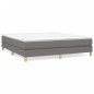 vidaXL Estructura de cama box spring tela gris oscuro 160x200 cm vidaXL Estructura de cama box spring tela gris oscuro 160x200 cm