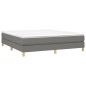 vidaXL Estructura de cama box spring tela gris oscuro 160x200 cm vidaXL Estructura de cama box spring tela gris oscuro 160x200 cm