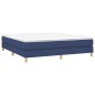 vidaXL Estructura de cama box spring tela azul 160x200 cm vidaXL Estructura de cama box spring tela azul 160x200 cm